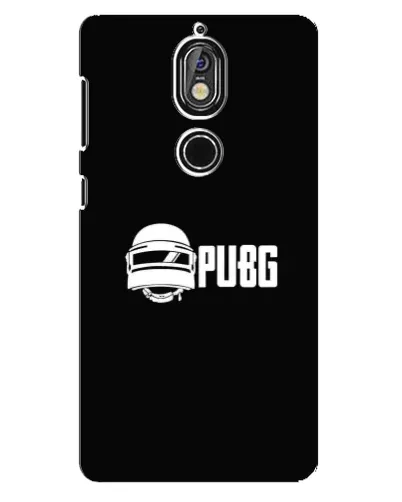 Чехол для Nokia 7 с картинкой «PUBG — классический лого»