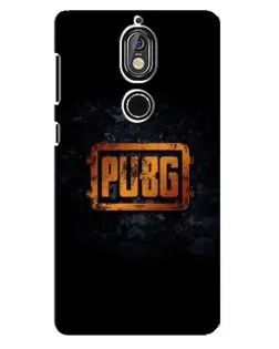 Чехол для Nokia 7 с картинкой «PUBG — золотой логотип»