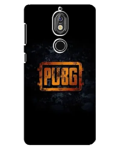 Чехол для Nokia 7 с картинкой «PUBG — золотой логотип»