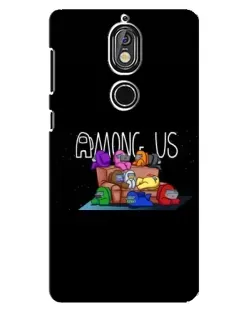 Чехол для Nokia 7 с картинкой «Логотип Among Us»