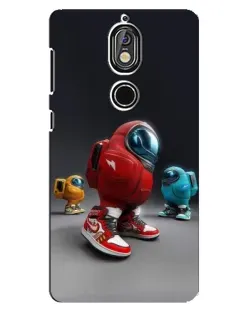 Чехол для Nokia 7 с картинкой «Among Us — 3D стиль»