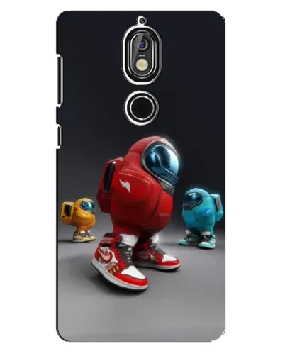 Чехол для Nokia 7 с картинкой «Among Us — 3D стиль»
