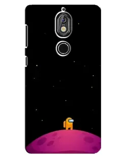 Чехол для Nokia 7 с картинкой «Одинокий герой на планете»
