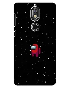 Чехол для Nokia 7 с картинкой «Красный Among Us»