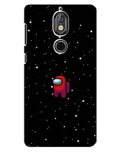 Чехол для Nokia 7 с картинкой «Красный Among Us»