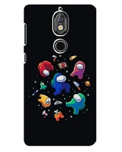 Чехол для Nokia 7 с картинкой «Among Us космос»