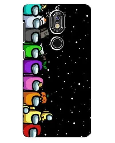 Чехол для Nokia 7 с картинкой «Команда Among Us»