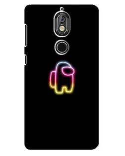 Чехол для Nokia 7 с картинкой «Among Us градиент»
