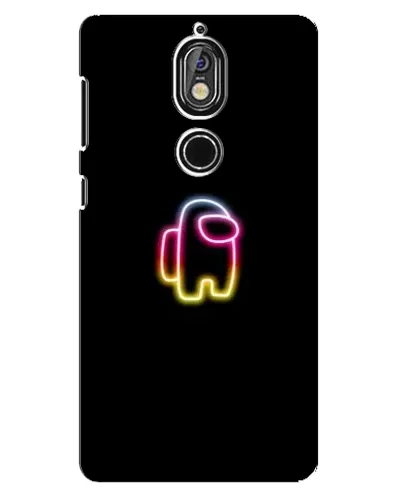 Чехол для Nokia 7 с картинкой «Among Us градиент»