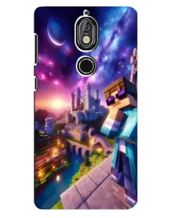 Чехол для Nokia 7 с картинкой «Стив и космос»