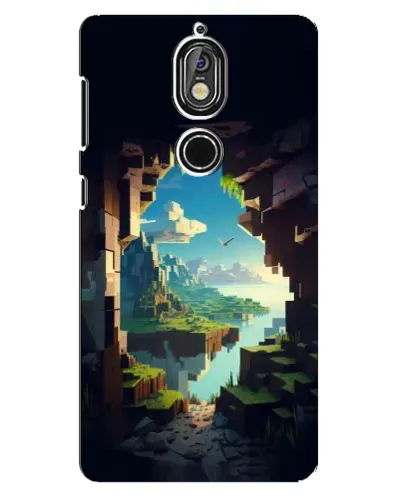 Чехол для Nokia 7 с картинкой «Вид из пещеры»