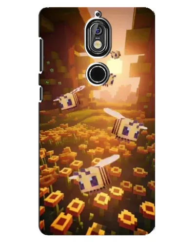 Чехол для Nokia 7 с картинкой «Поле подсолнухов»