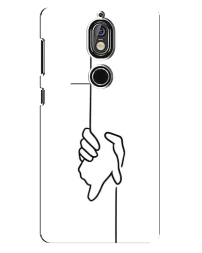 Чехол для Nokia 7 с картинкой «Рука держит»