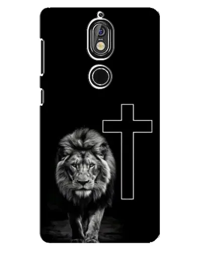 Чехол для Nokia 7 с картинкой «Лев и Крест»