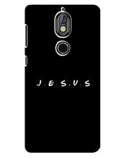 Чехол для Nokia 7 с картинкой «Точки веры J.E.S.U.S.»