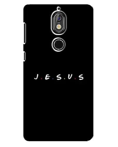 Чехол для Nokia 7 с картинкой «Точки веры J.E.S.U.S.»