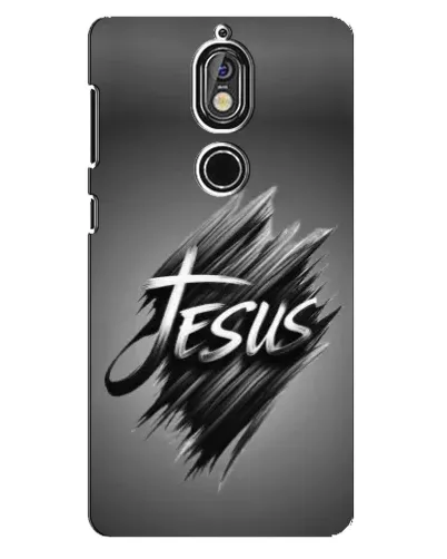 Чехол для Nokia 7 с картинкой «Надпись Jesus Graffiti»