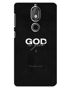 Чехол для Nokia 7 с картинкой «GOD — Бог над всем»