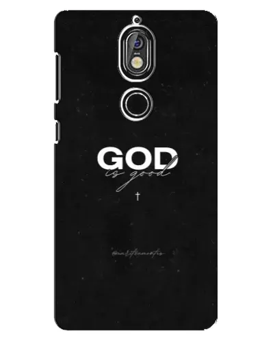 Чехол для Nokia 7 с картинкой «GOD — Бог над всем»