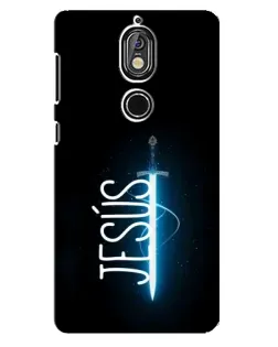 Чехол для Nokia 7 с картинкой «Меч Духа Jesus»