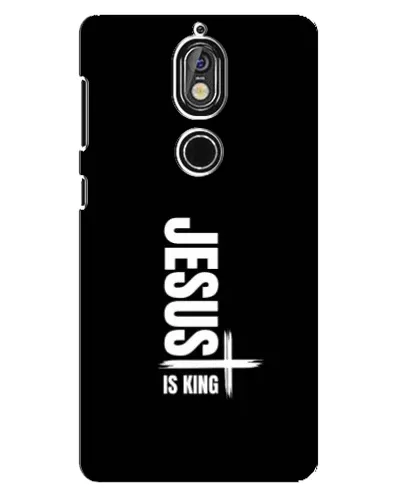 Чехол для Nokia 7 с картинкой «Вертикаль веры Jesus»