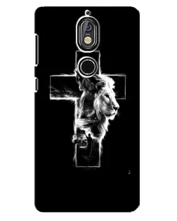 Чехол для Nokia 7 с картинкой «Сияющий крест Jesus»
