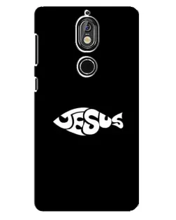Чехол для Nokia 7 с картинкой «Рыба Jesus»