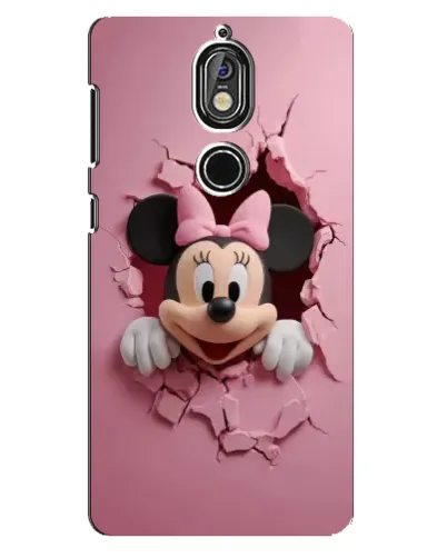 Чехол для Nokia 7 с картинкой «Минни сквозь стену»