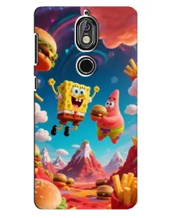 Чохол для Nokia 7 з картинкою «Космічний фастфуд»