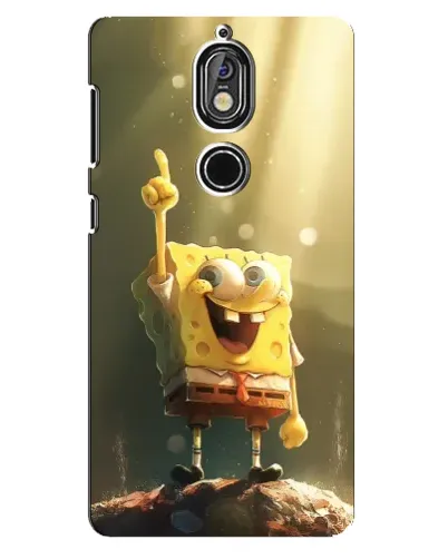 Чохол для Nokia 7 з картинкою «Сяючий Спанч Боб»
