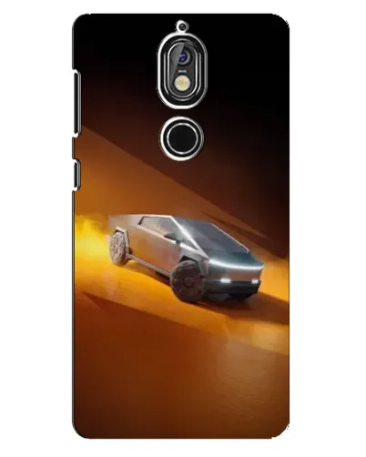 Чехол для Nokia 7 с картинкой «Cybertruck в пустыне»