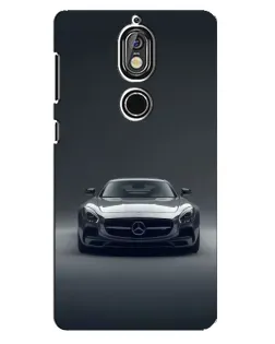 Чохол для Nokia 7 з картинкою «Mercedes на чорному»