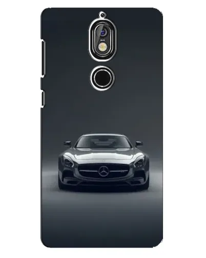Чохол для Nokia 7 з картинкою «Mercedes на чорному»