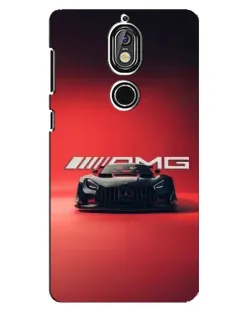 Чохол для Nokia 7 з картинкою «Mercedes AMG — червона лінія»