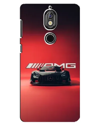 Чохол для Nokia 7 з картинкою «Mercedes AMG — червона лінія»