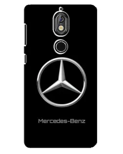 Чохол для Nokia 7 з картинкою «Mercedes Silver Logo»