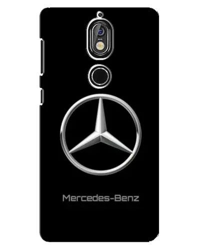 Чохол для Nokia 7 з картинкою «Mercedes Silver Logo»