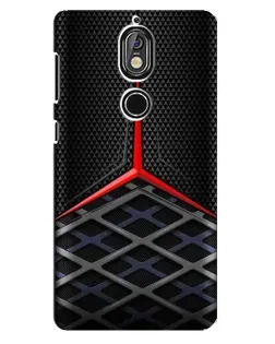 Чохол для Nokia 7 з картинкою «Mercedes Carbon Grid»