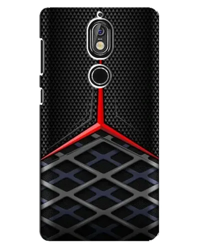 Чохол для Nokia 7 з картинкою «Mercedes Carbon Grid»