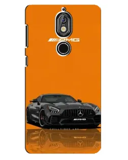 Чохол для Nokia 7 з картинкою «Помаранчевий Mercedes AMG»