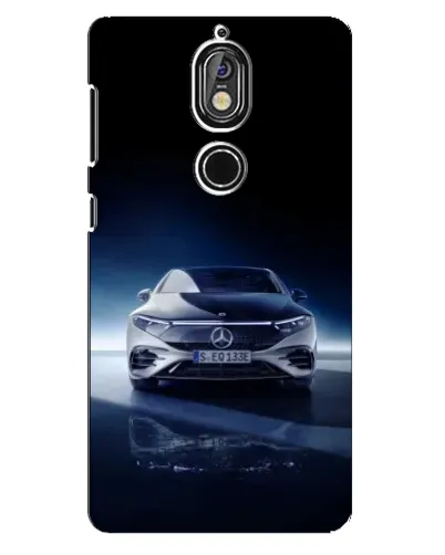Чохол для Nokia 7 з картинкою «Нічний Mercedes EQ»