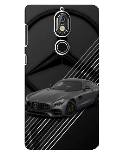 Чохол для Nokia 7 з картинкою «Mercedes AMG — графіка»