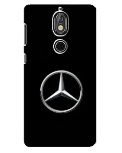 Чохол для Nokia 7 з картинкою «Mercedes класичний лого»