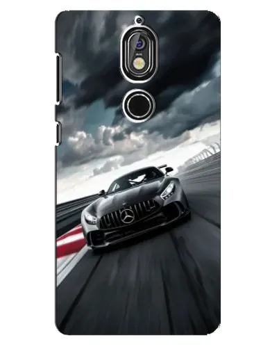 Чохол для Nokia 7 з картинкою «Гоночний Mercedes AMG»