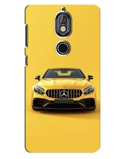 Чохол для Nokia 7 з картинкою «Жовтий Mercedes GT»