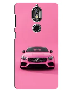 Чехол для Nokia 7 с картинкой «Розовый Mercedes AMG»