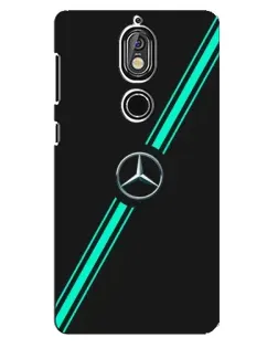 Чехол для Nokia 7 с картинкой «Спортивные линии Mercedes»