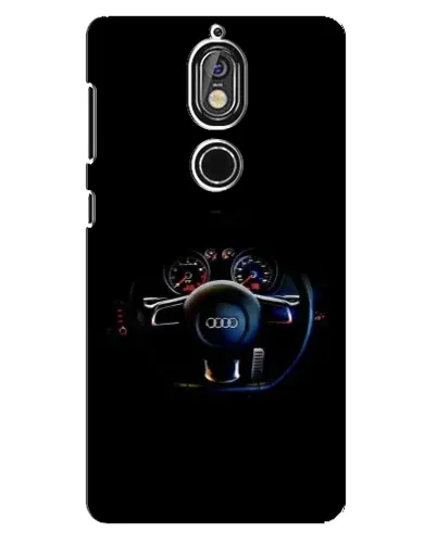 Чохол для Nokia 7 з картинкою «Салон Audi — кермо»