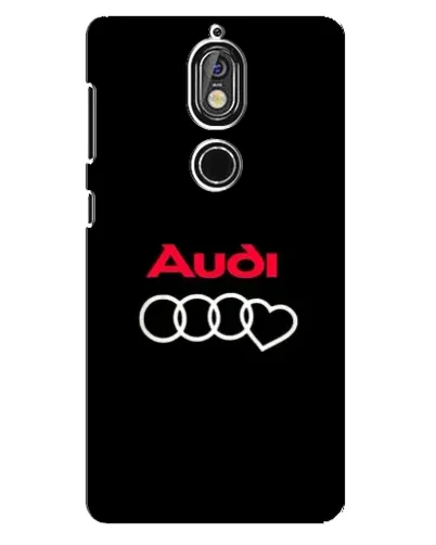 Чохол для Nokia 7 з картинкою «Логотип Audi Heart»