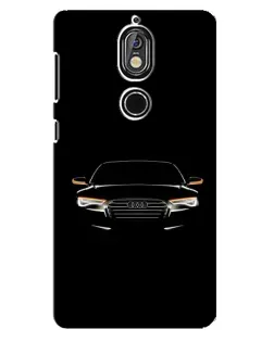 Чохол для Nokia 7 з картинкою «Audi — нічний контур»